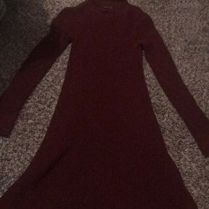 Turtle neck winter dress